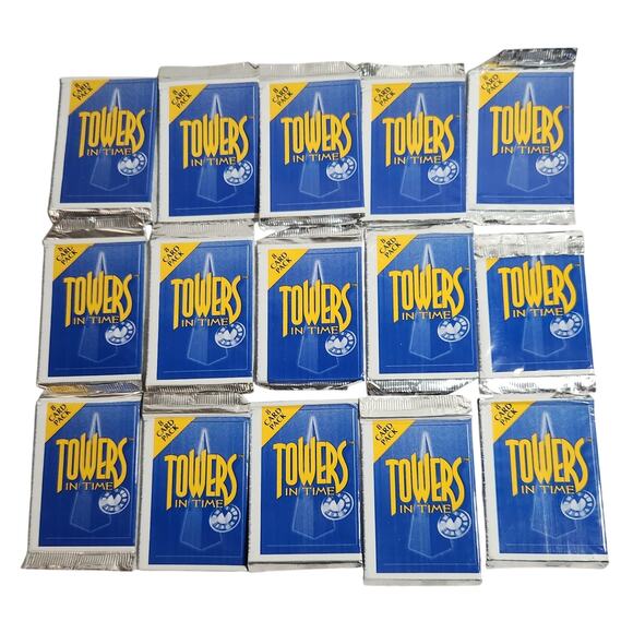 Towers In Time Vintage CCG Lot Of 15 Packs Of 8 Cards Brand New 1994 - Picture 1 of 5